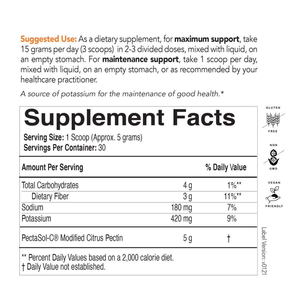 PectaSol Modified Citrus Pectin Unflavored Powder