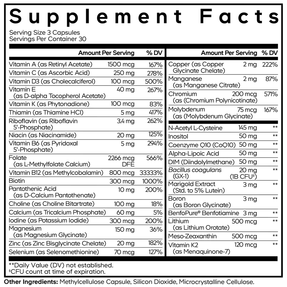 Methylated Multivitamin+