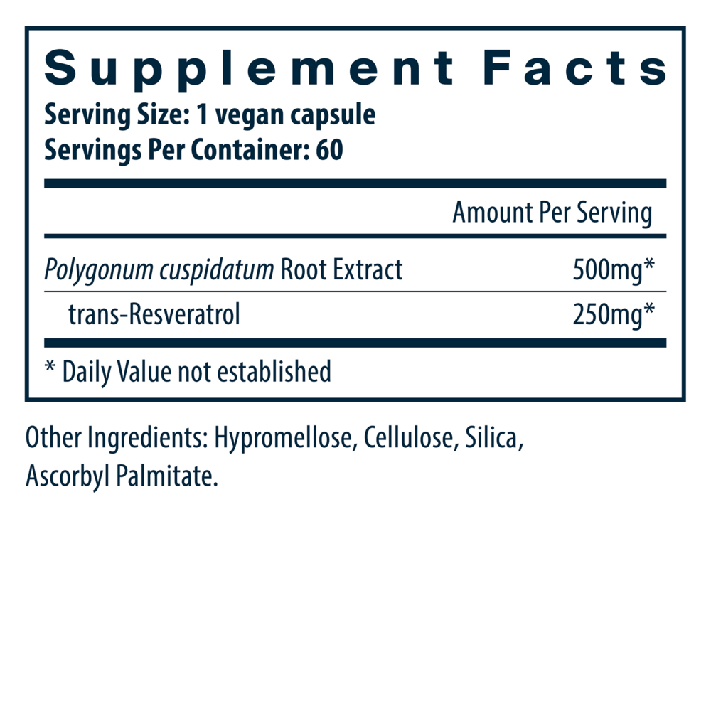 Resveratrol 500mg (California Only)