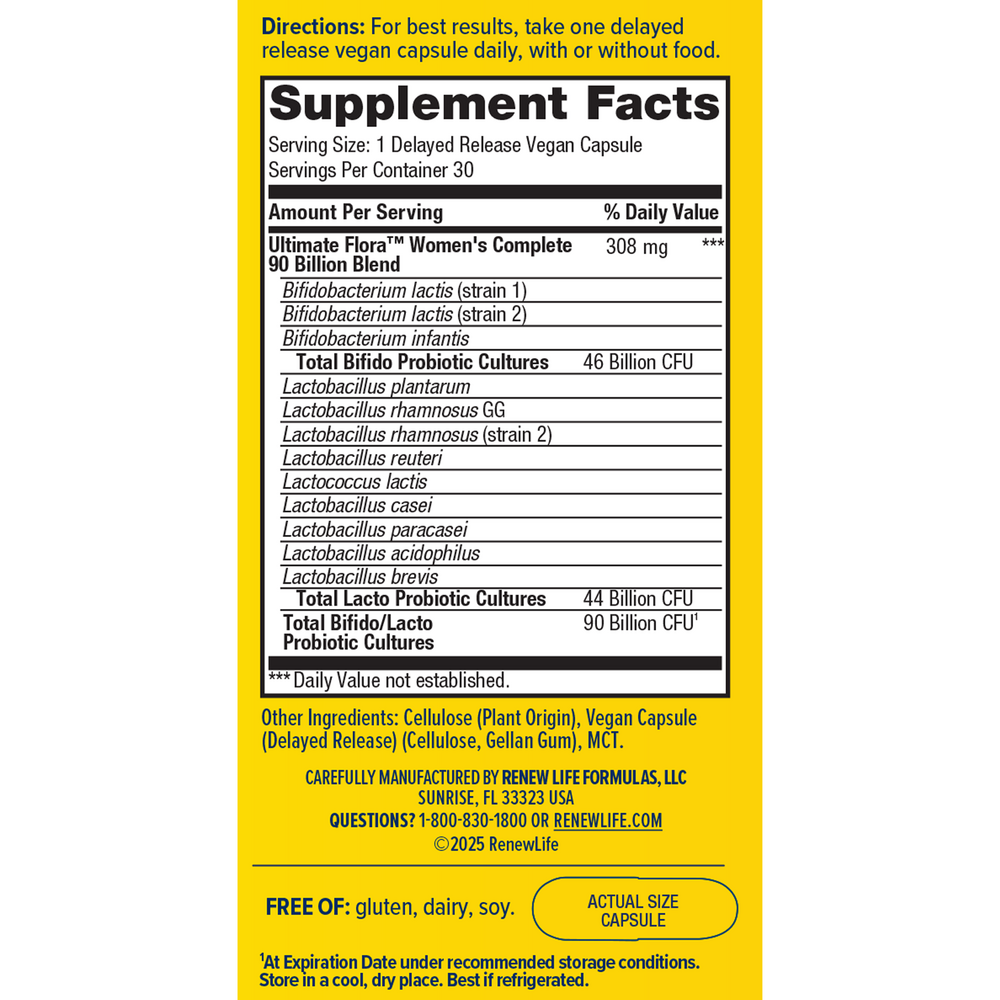 Ultimate Flora Women's Care 90 Billion