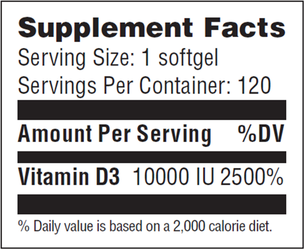 Vitamin D 10,000IU