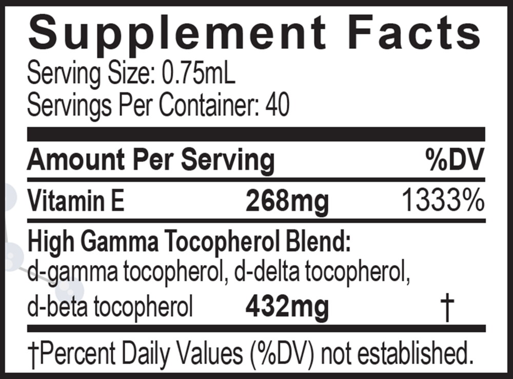 Unique E Tocopherols Oil