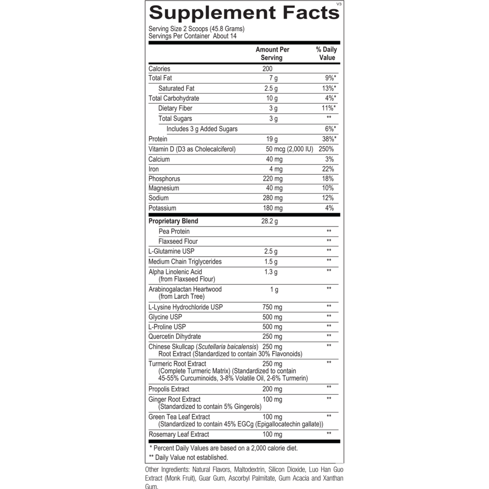 InflammaCORE® Vanilla Chai with Pea Protein (California Only)