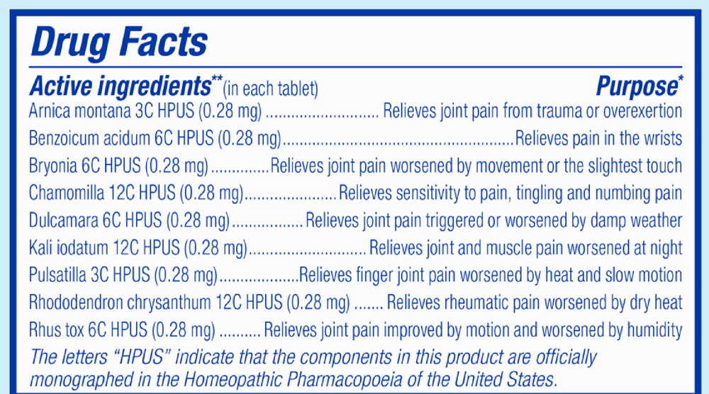 Arnicare Arthritis Meltaway Tablets