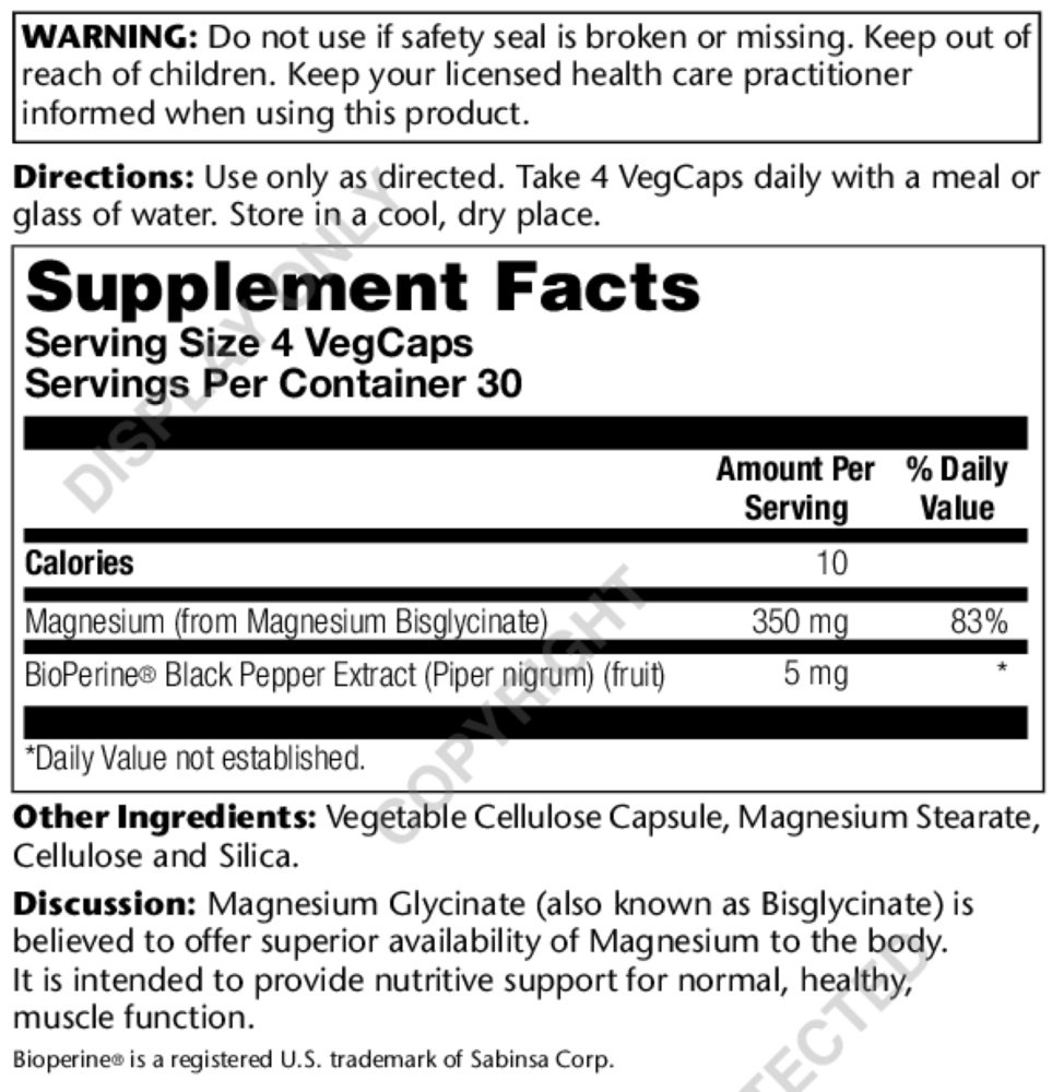 Magnesium Glycinate 350