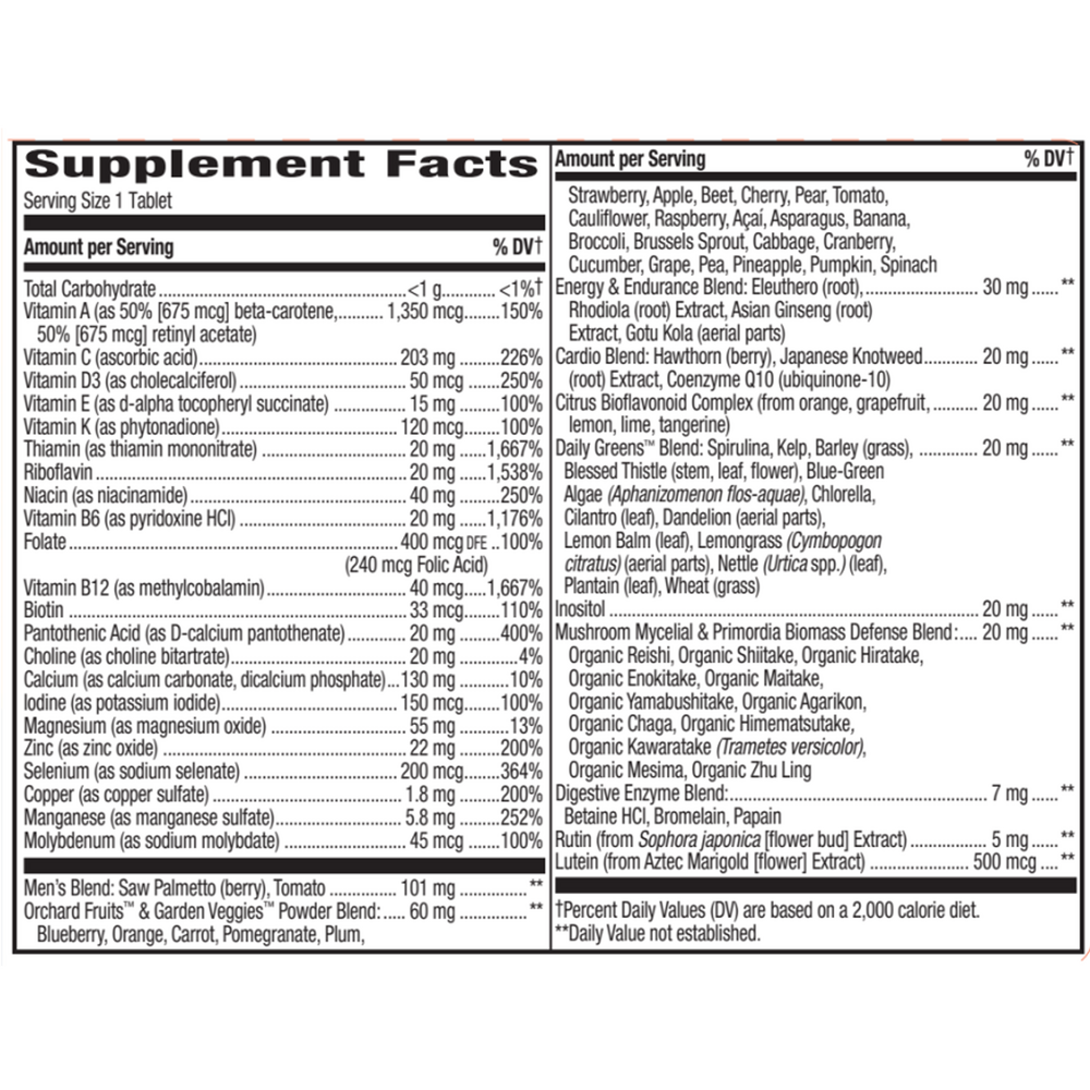 Alive! Once Daily Mens Multi (Ultra Potency)