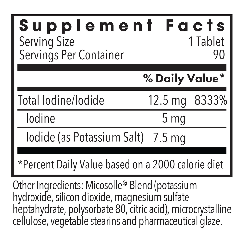 Iodoral 12.5 mg High Potency Iodine