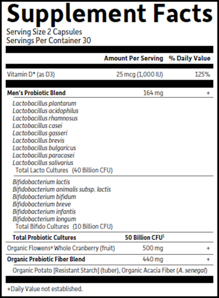 Dr. Formulated PROBIOTICS Prostate+