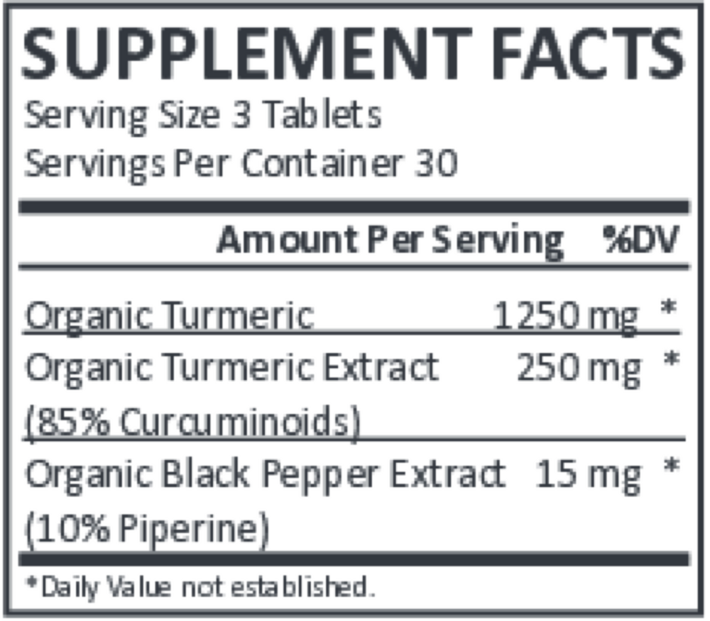 You're Golden: Turmeric Tablets