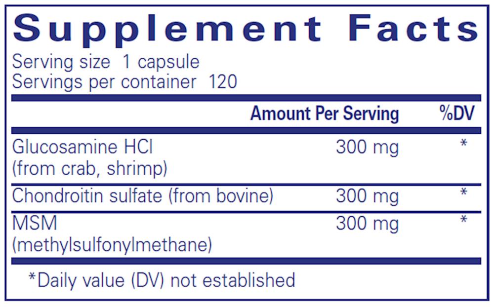 Glucosamine Chondroitin W/ MSM