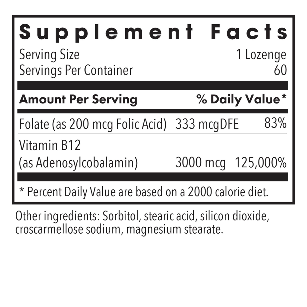 B12 Adenosylcobalamin 3,000mcg