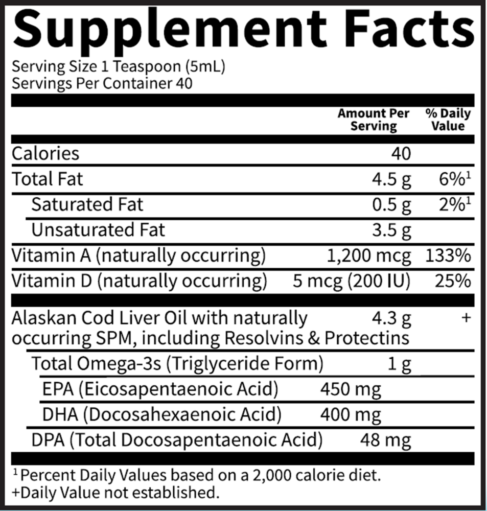 Dr. Formulated Alaskan Cod Liver Oil Liquid