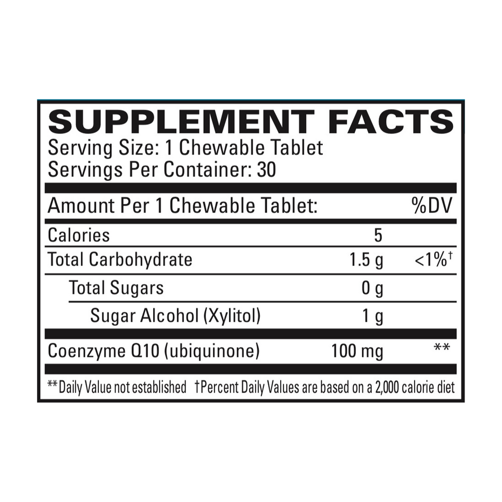 CoQ10 100mg Chewable Tablet