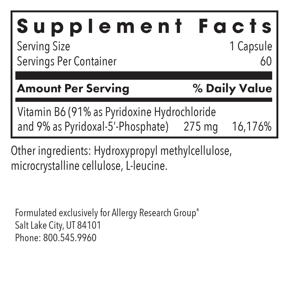 Pyridoxine P5P (B-6)
