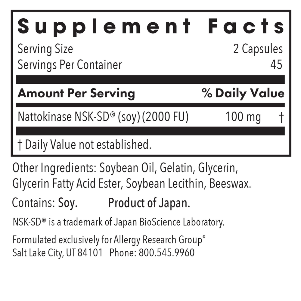 Nattokinase 50 mg NSK-SD®