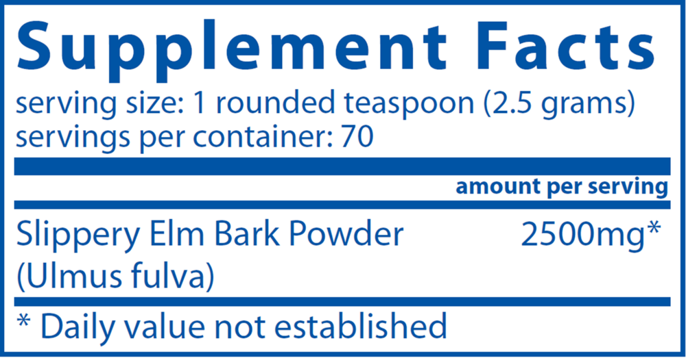 Slippery Elm Bark Powder (California Only)