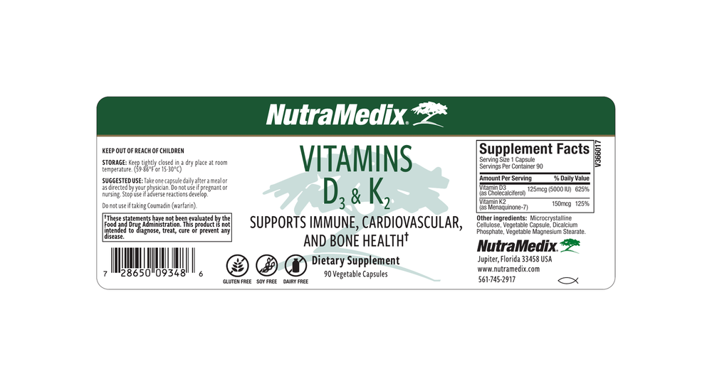 Vitamins D3 & K2