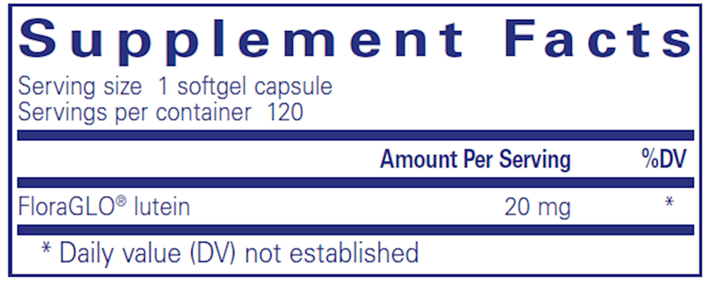 Lutein 20mg