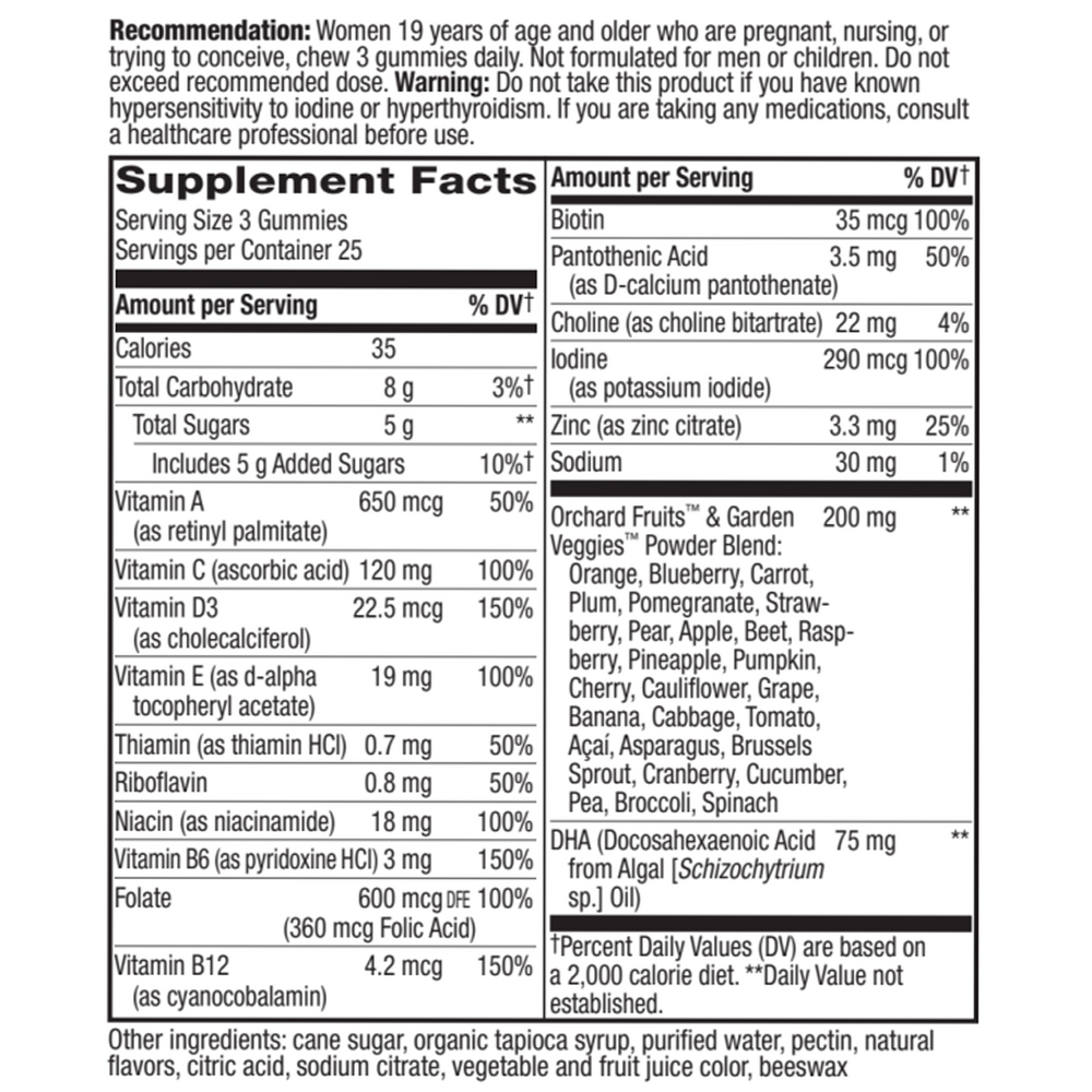 Alive Prenatal Gummy Multi Gummies