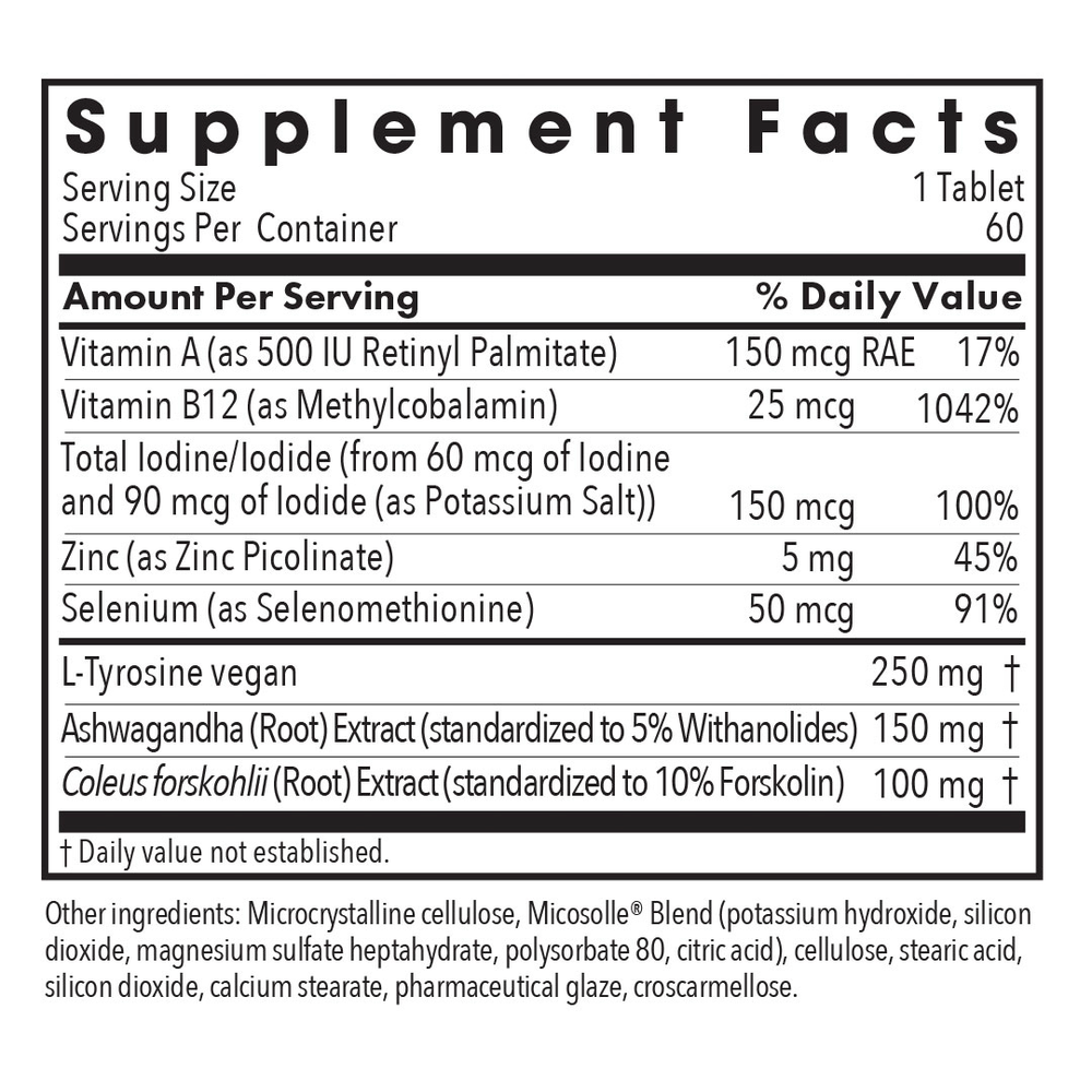 Thyroid Nutrition (Thyroid Cofactors)