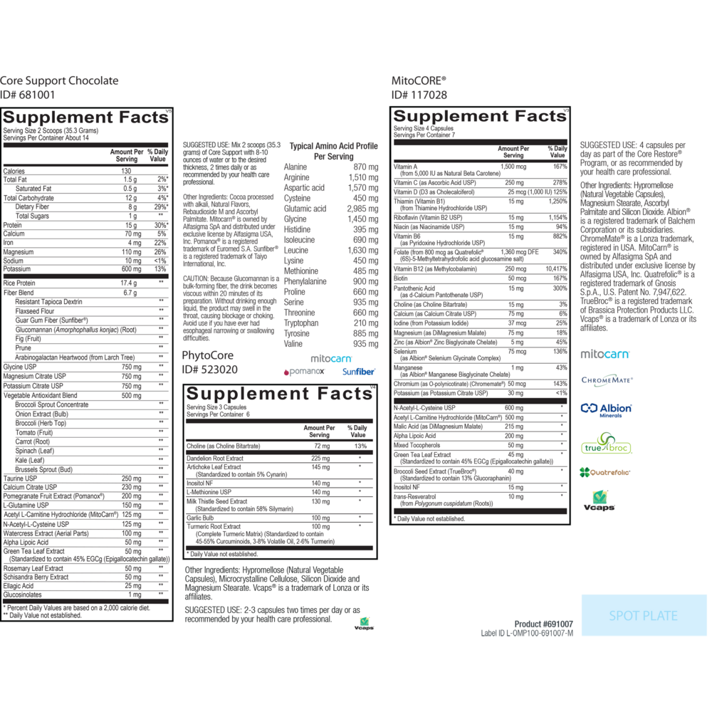 Core Restore - Chocolate 7 Day