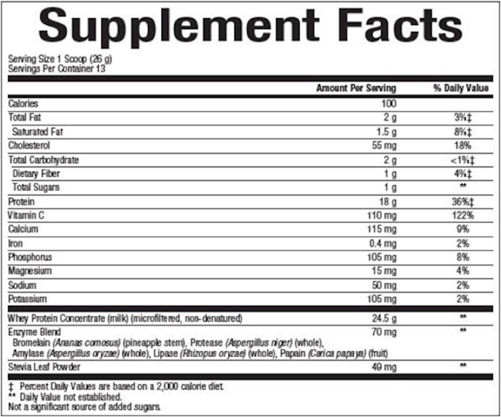 Whey Factors Protein Powder - French Vanilla