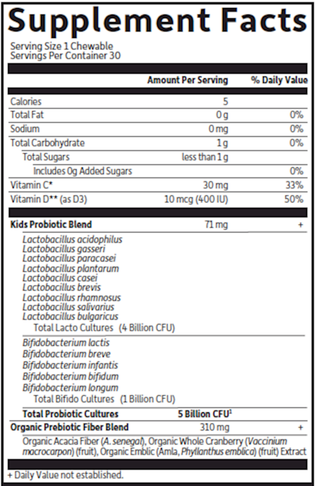 Organic Kids Probiotics WM