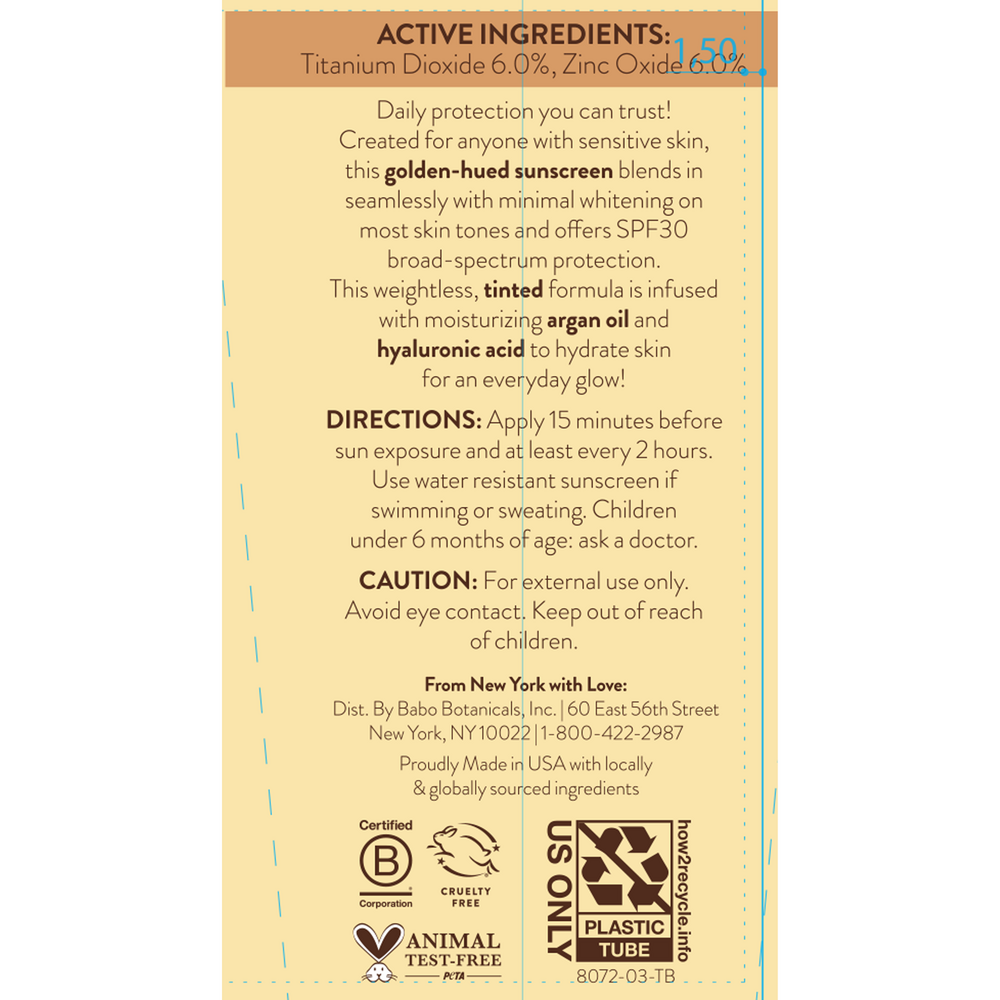 Daily Sheer Tinted Mineral Sunscreen Lotion SPF30 - Natural Glow