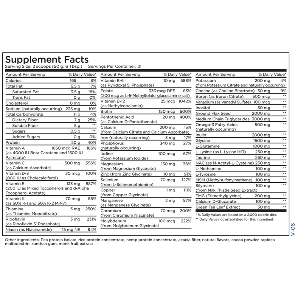 Metabolic Detox Complete Natural Chocolate