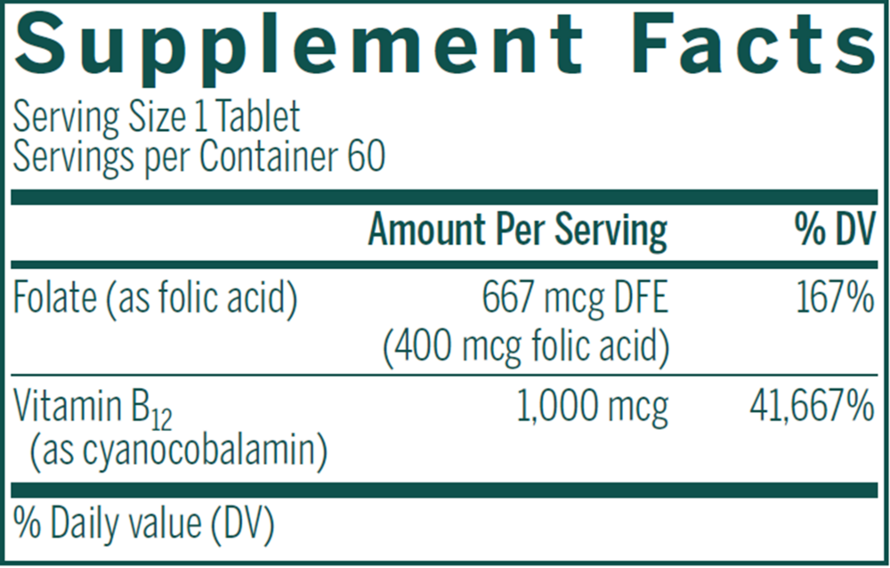 Bio B12 + Folic Acid Chewable