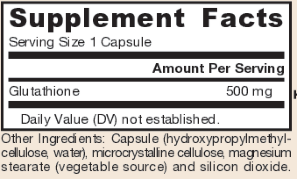 Reduced Glutathione 500mg