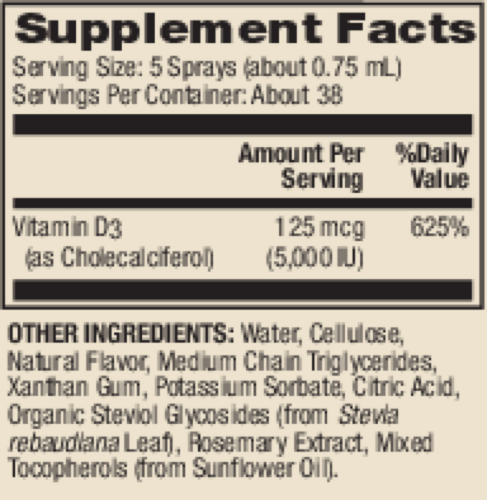 Vitamin D Sunshine Mist Spray
