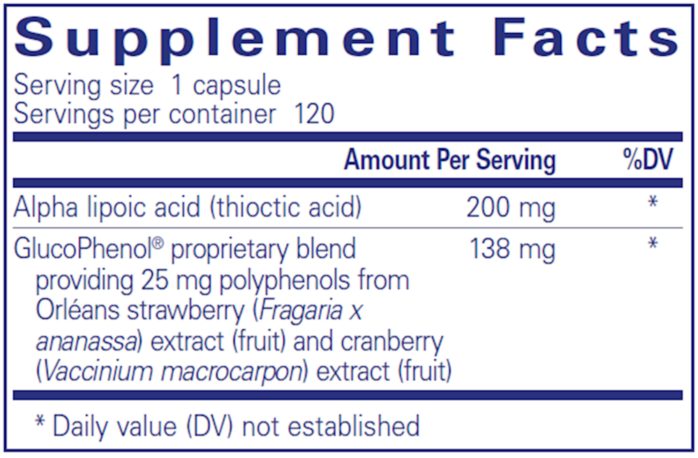 Alpha Lipoic with GlucoPhenol