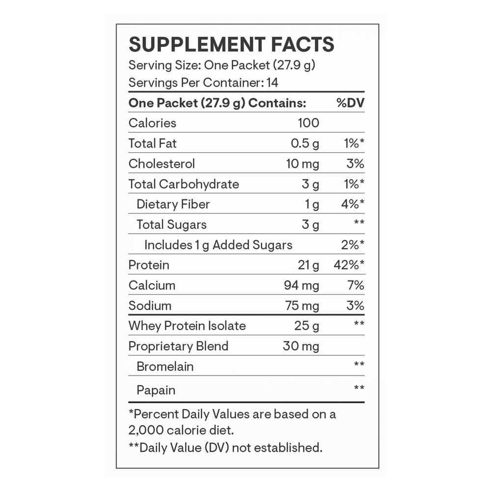 Whey Protein Isolate Vanilla Flavored