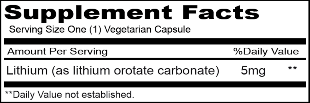 Lithium Organic/Priority 5mg