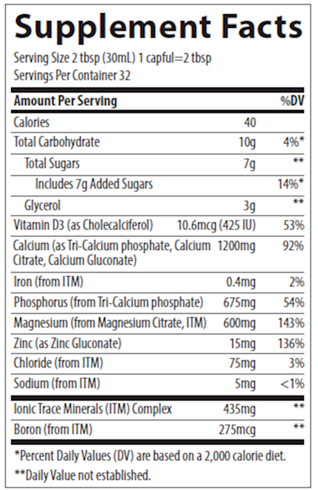 Liquid Cal/Mag/Zinc - Natural Strawberry