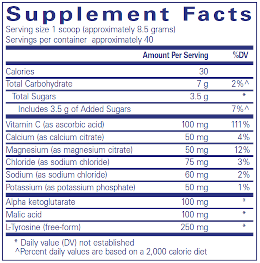 Electrolyte/Energy Formula
