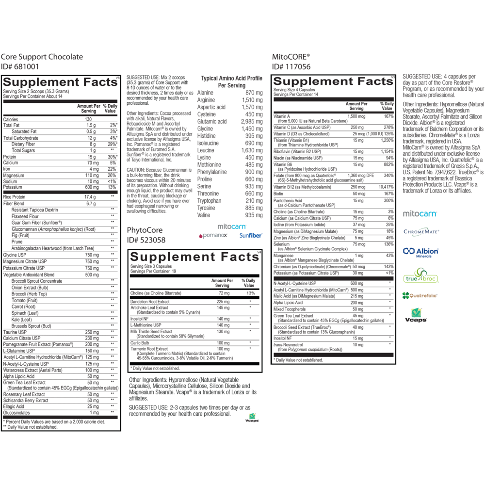 Core Restore - Chocolate 14 Day