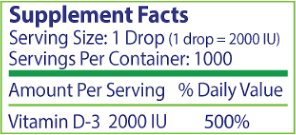 Micro Vitamin D3 2,000IU Liquid