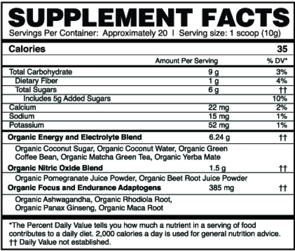 Renewable Energy: Pre-Workout Powder - Raspberry Lemonade
