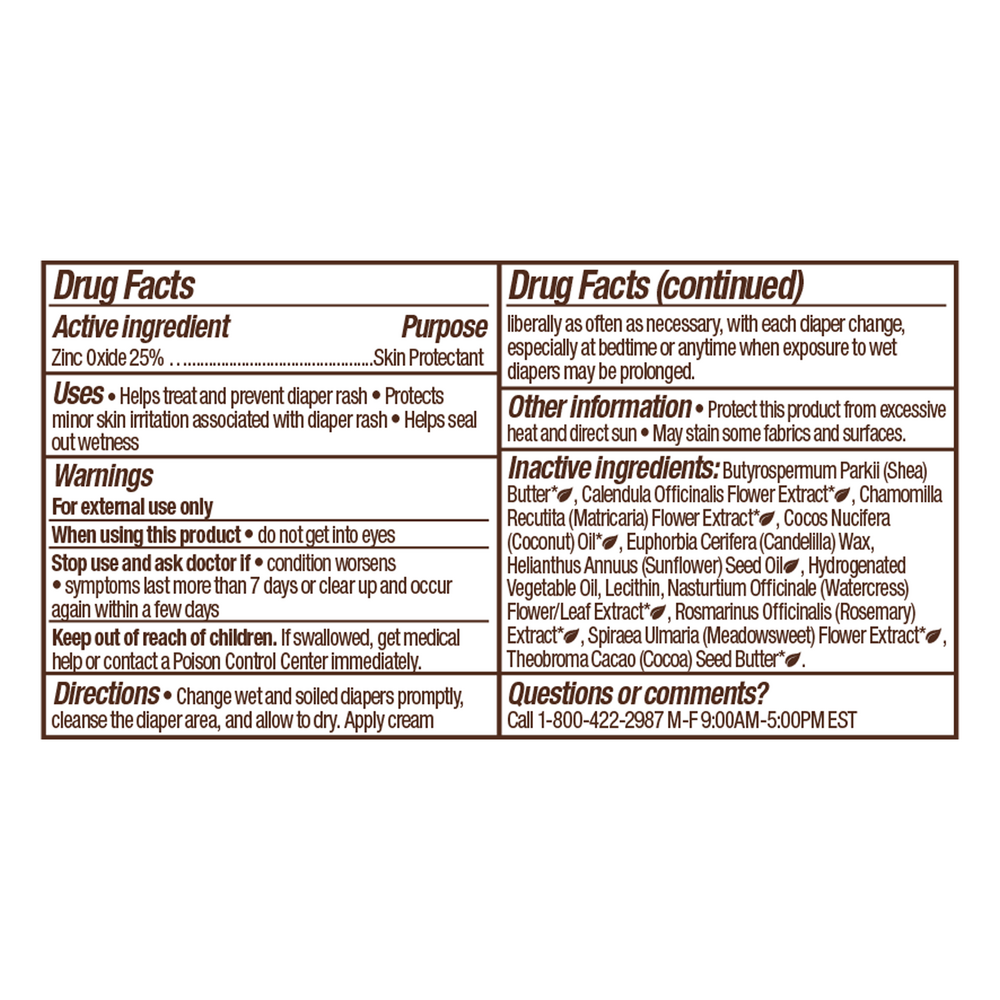 Sensitive Baby Fragrance-Free Zinc Diaper Rash Cream