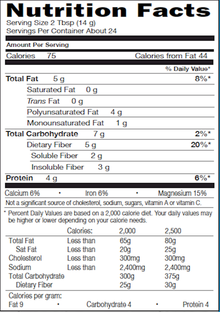 Raw Organics Flax and Chia Blend