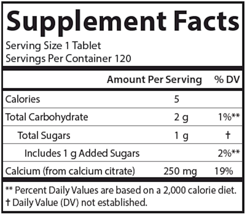 Chewable Calcium Citrate