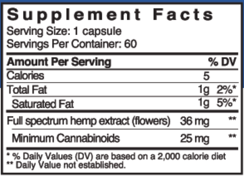 ECS Care® 25 Full Spectrum Hemp 60c (California Only)
