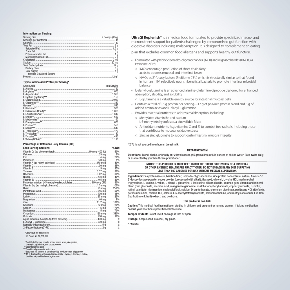 UltraGI Replenish®, Chocolate (California Only)