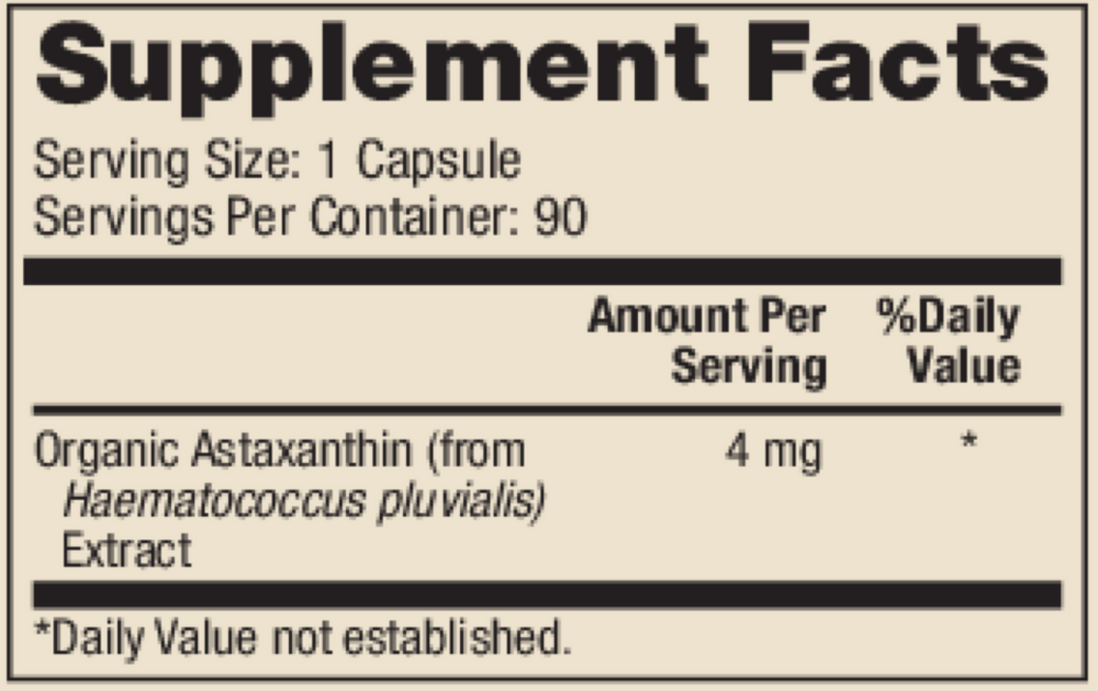Astaxanthin 4mg