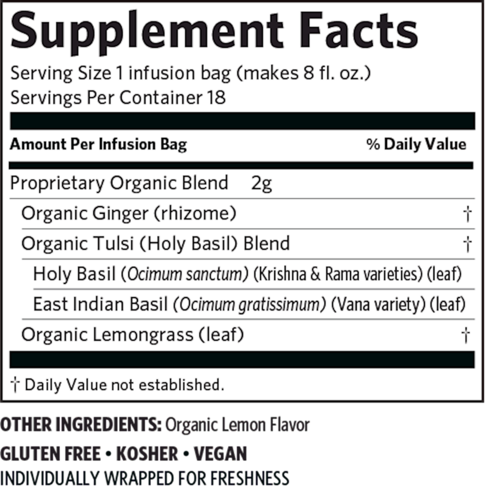 Tulsi Tea Lemon Ginger