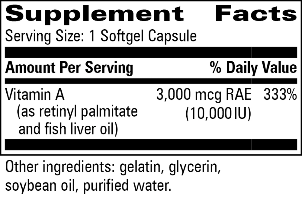 Vitamin A Fish Liver Oil