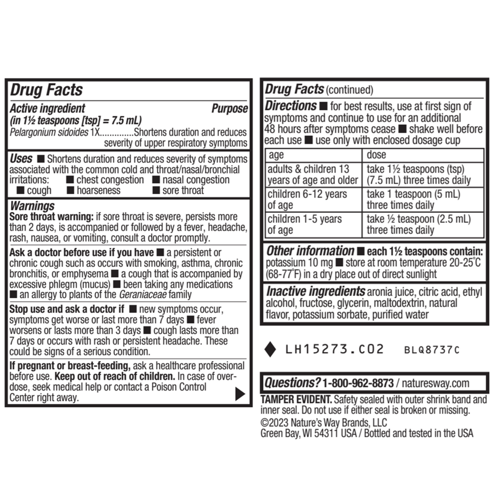 Umcka® ColdCare Alcohol Free Cherry Syrup