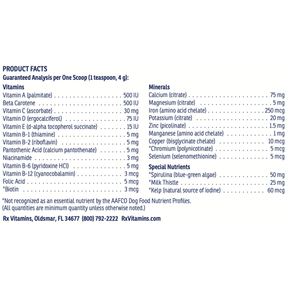 Rx Essentials for Dogs Powder